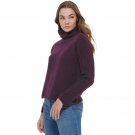 Calvin Klein Women's Cable Knit Sleeve Sweater M2XSJ728 XL Aubergine Purple