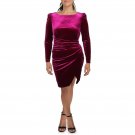 Lauren Ralph Lauren Womens Velour Midi Sheath Dress 253898038001 4 Purple