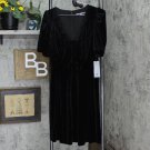 NWT Karl Lagerfeld Paris Women's Velvet Puff-Sleeve A-Line Dress LD2HV511 14 Black