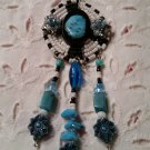 Western Necklace Set  ( Turquoise) -Upcycled
