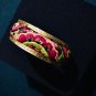 Vintage Handmade Open Bangle in S999 silver with Fine Design 100% handmade Embroidery