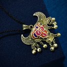 Vintage Handmade Ox Head Necklace in S700 silver with Fine Design 100% handmade Embroidery