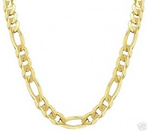 14k SOLID Gold Figaro Chain 4.70mm