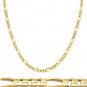 14k SOLID Golid Figaro Chain 2.25mm