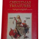 Large Leather CHRISTMAS TREASURES Hardback Gilt Book
