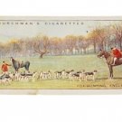 CHURCHMAN'S CIGARETTES FOX HUNTING ENGLAND TOBACCO CARD