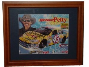 RICHARD PETTY Framed Photo 2003 Signed / Autograph