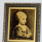 Old BABY STUART Picture & Photo Frame Gold & Black