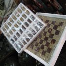 Brown and Skin Marble Chess Set