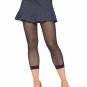 Lycra Fishnet Footless Tights- O/S RED