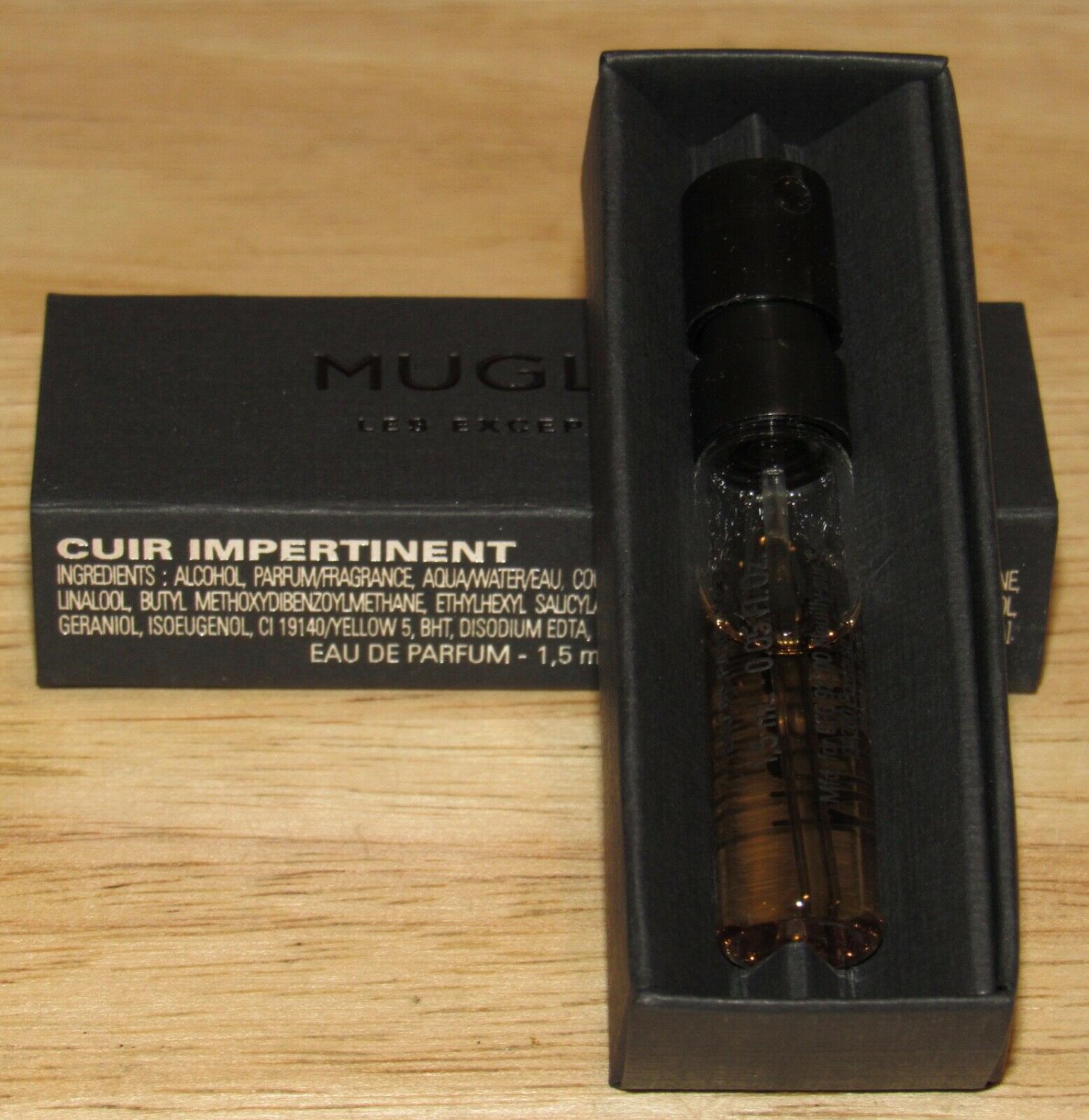 Thierry Mugler Les Exceptions Cuir Impertinent Eau de Parfum 0.05 oz Sample spray.