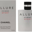 Chanel Allure Homme Sport Cologne, Eau de Toilette 3.4 oz/100 ml Spray.