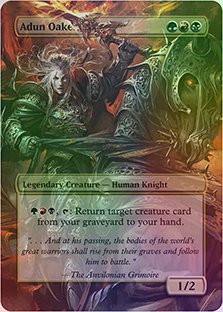 Adun Oakenshield Custom Altered Art Card For Edh Legacy non tournament ...