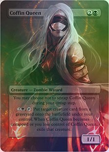 Coffin Queen Custom Altered Art Card For Edh Legacy non tournament ...