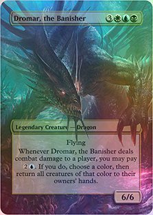 Dromar, the Banisher Custom Altered Art Card For Edh Legacy non