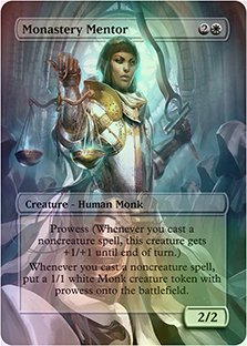 Monastery Mentor Custom Altered Art Card For Edh Legacy non tournament ...