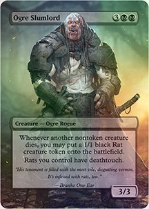 Ogre Slumlord Custom Altered Art Card For Edh Legacy Non Tournament 