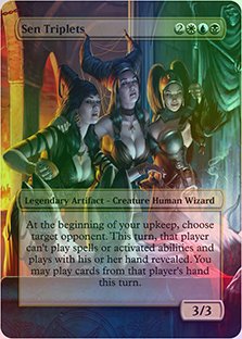 Sen Triplets Custom Altered Art Card For Edh Legacy non tournament Casual P...