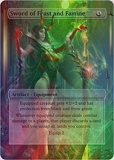 Sword of Feast and Famine Custom Altered Art Card For Edh ...