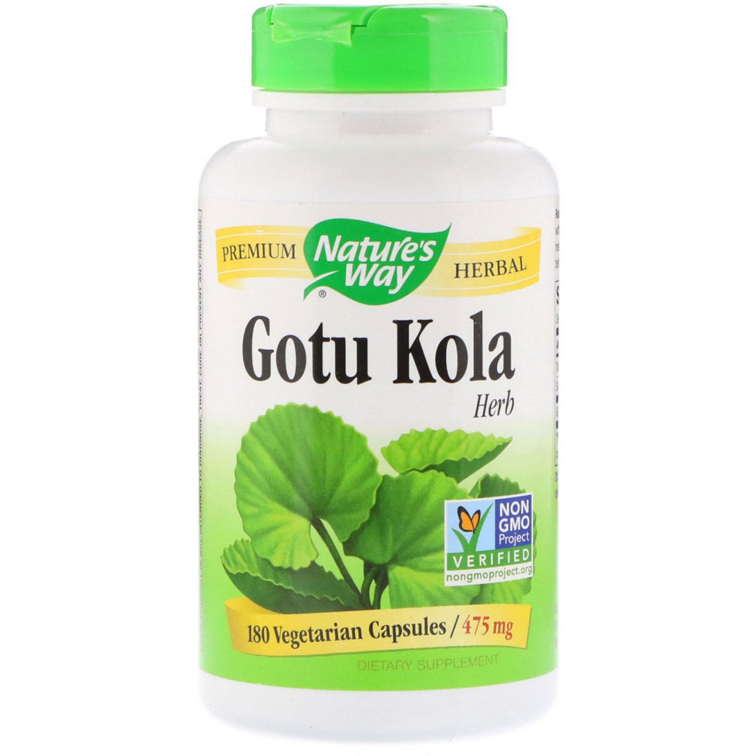 Nature's Way, Gotu Kola Herb, 475 mg, 180 Vegetarian Capsules