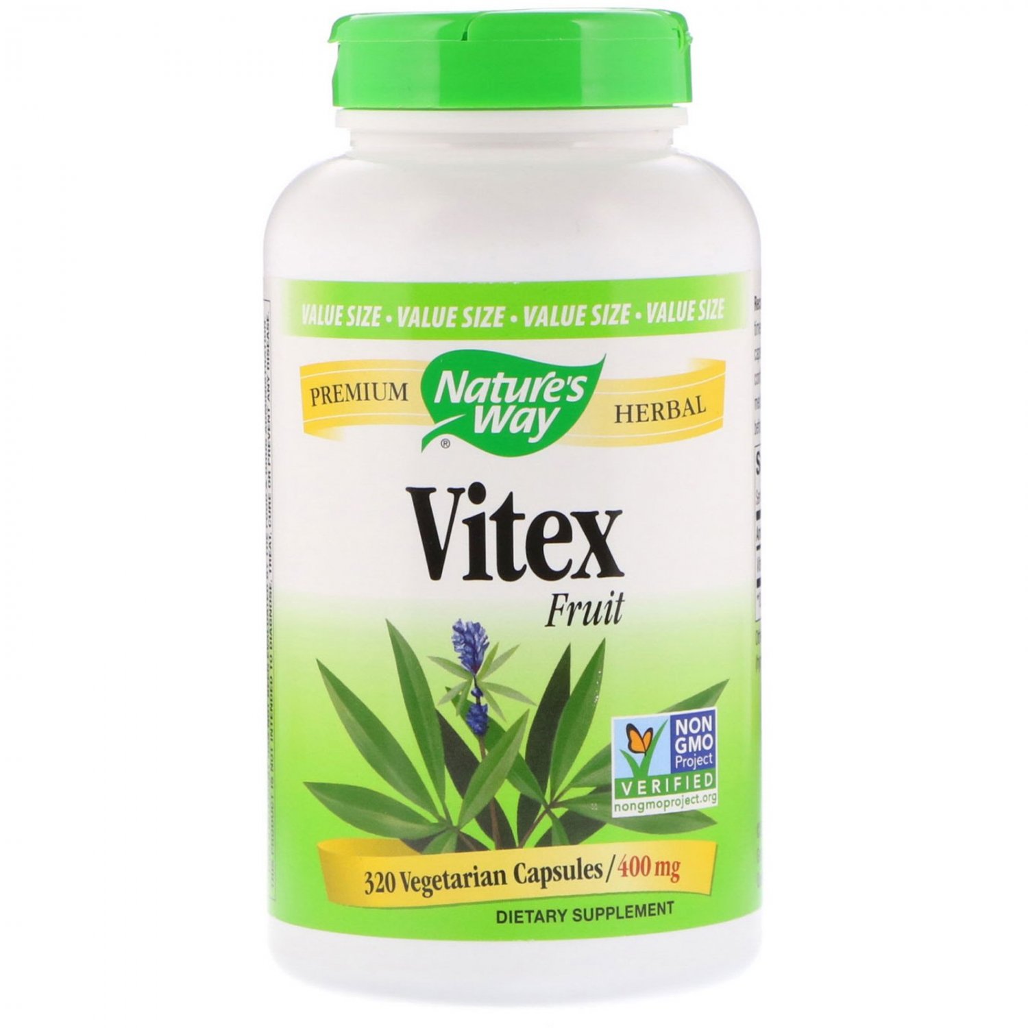 Nature's Way, Vitex Fruit, 400 mg, 320 Vegetarian Capsules