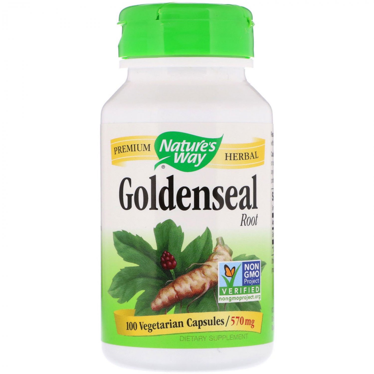 Nature's Way, Goldenseal Root, 570 mg, 100 Vegetarian Capsules