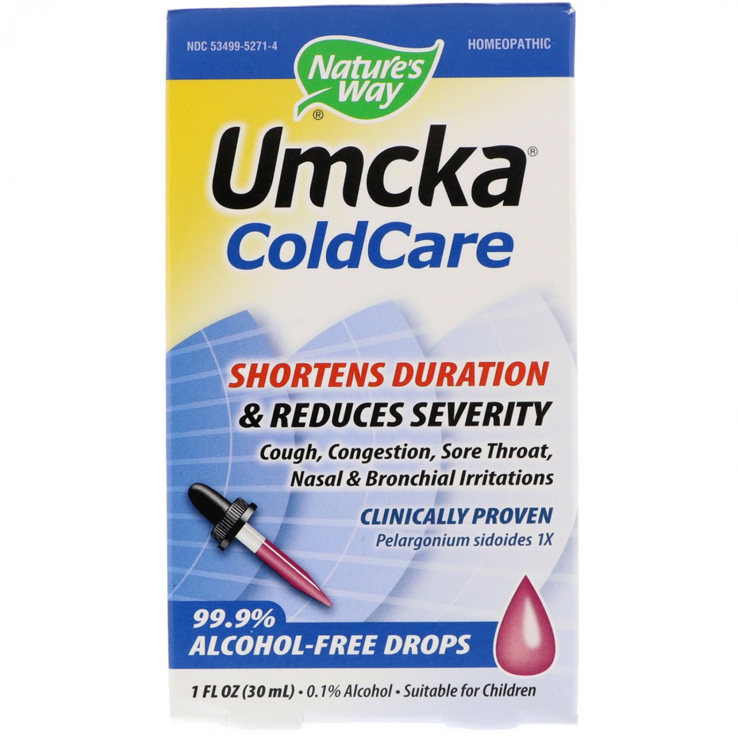 Nature's Way, Umcka, ColdCare, Alcohol-Free Drops, 1 fl oz (30 ml)