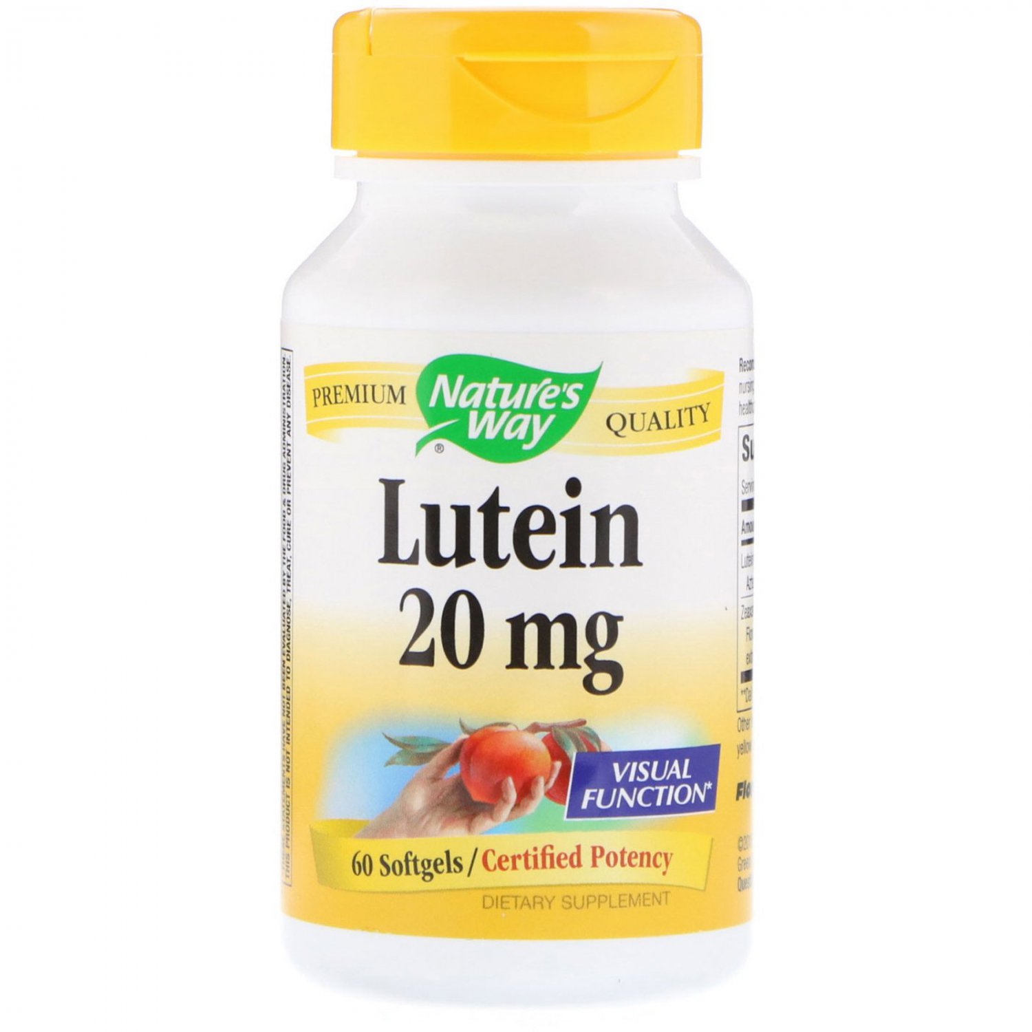 Nature's Way, Lutein, 20 mg, 60 Softgels
