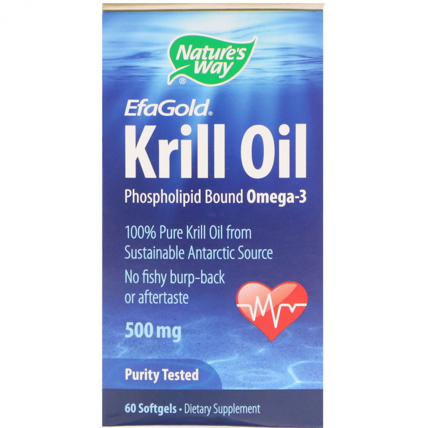 Nature's Way, EfaGold, Krill Oil, 500 mg, 60 Softgels