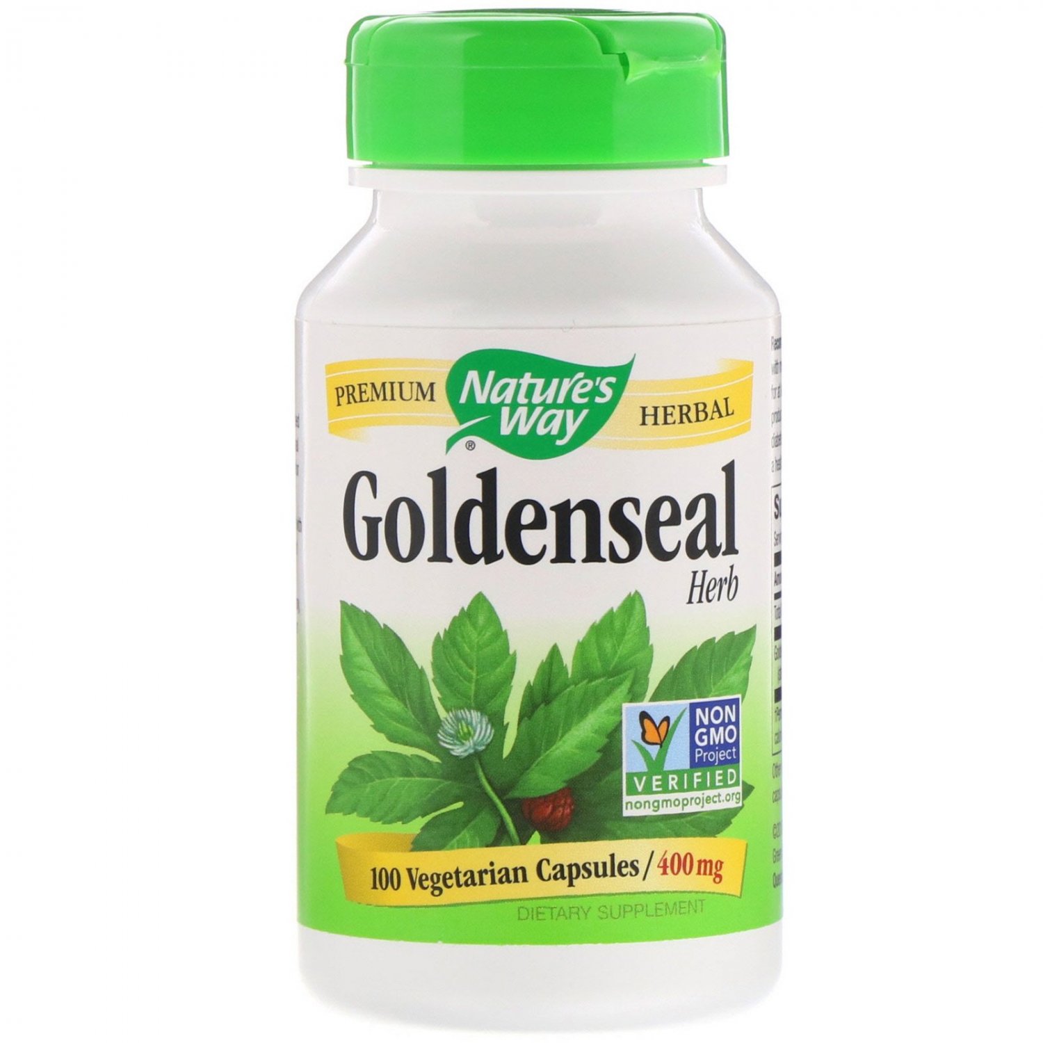 Nature's Way, Goldenseal Herb, 400 mg, 100 Vegetarian Capsules
