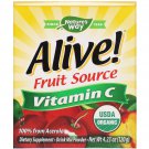 Nature's Way, Alive!, Fruit Source, Vitamin C, Drink Mix Pow, Orgi Acerola Fruit , 4.23 oz (120 g)