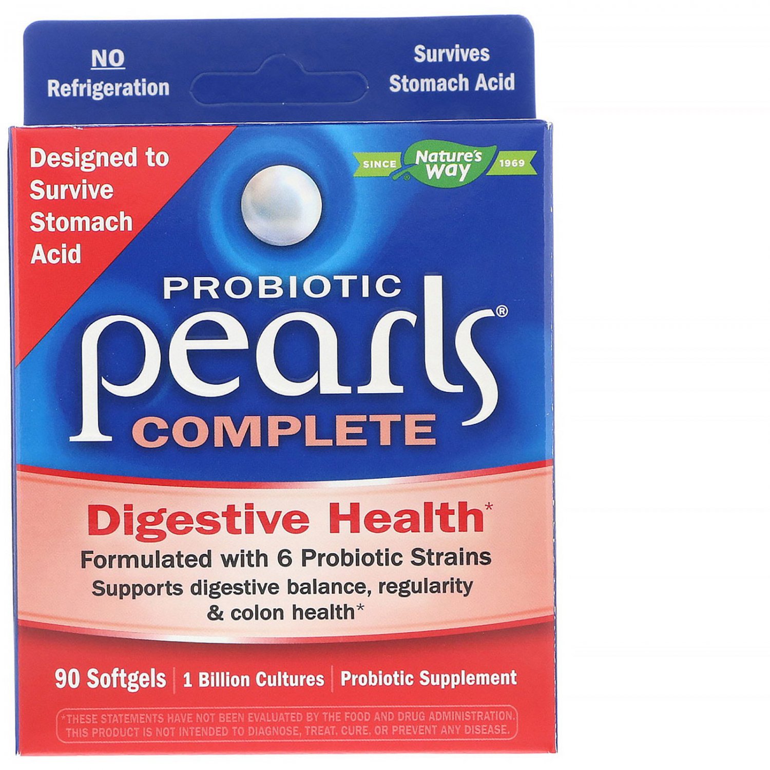 Nature's Way, Probiotic Pearls Complete, 90 Softgels