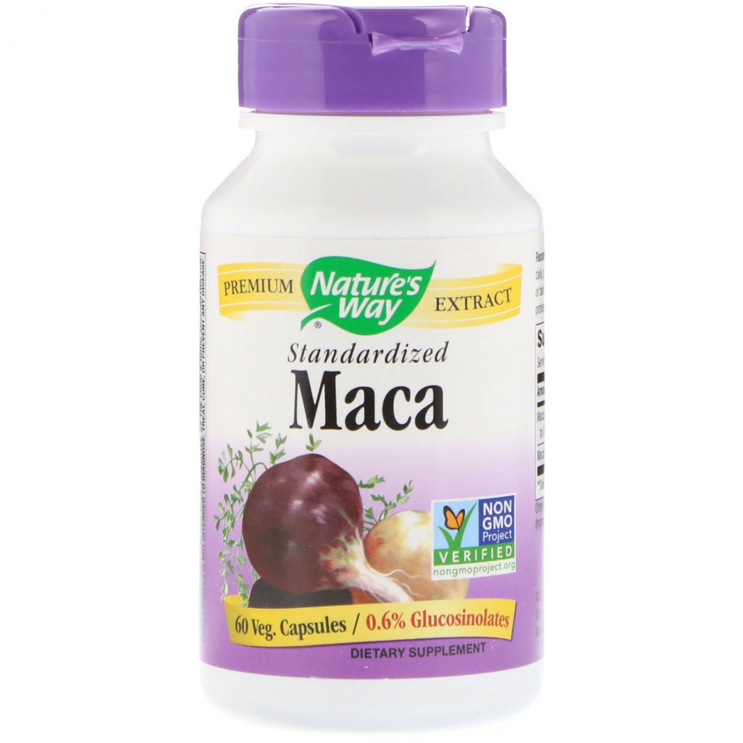 Nature's Way, Maca, Standardized, 60 Veg. Capsules
