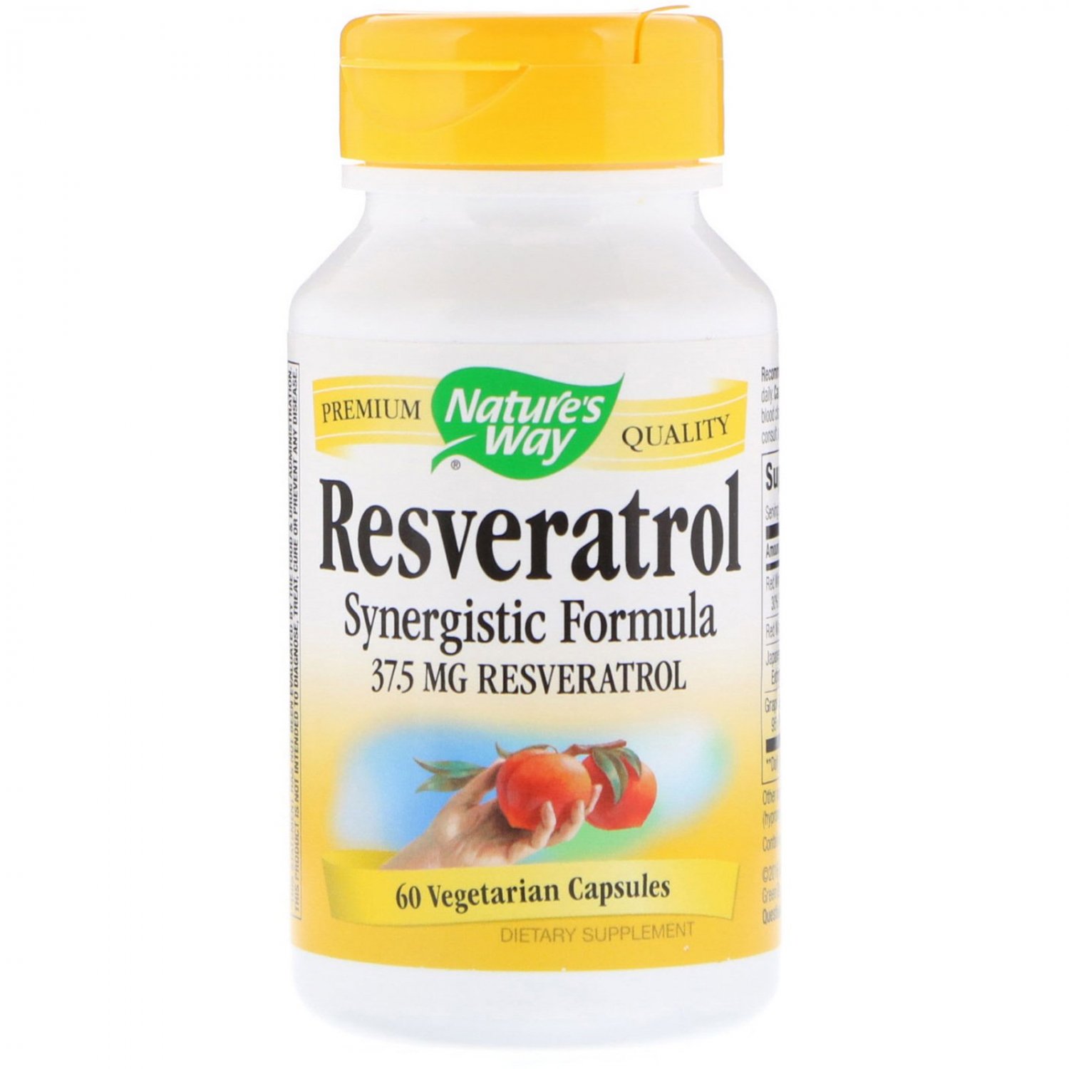 Nature's Way, Resveratrol, 37.5 mg, 60 Vegetarian Capsules