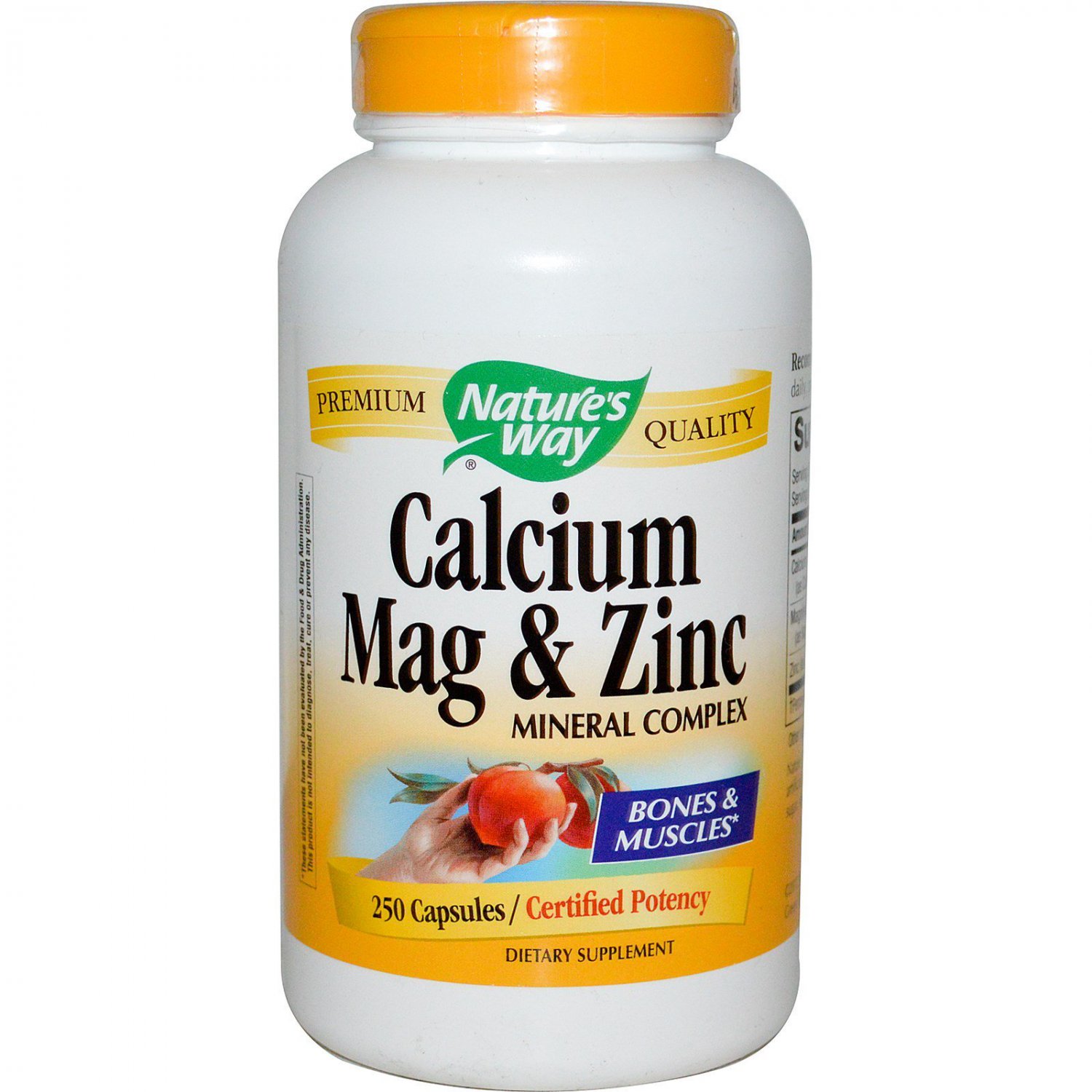 Nature's Way, Calcium, Mag & Zinc, Mineral Complex, 250 Capsules