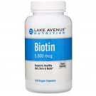 Lake Avenue Nutrition, Biotin, 5,000 mcg, 120 Veggie Capsules