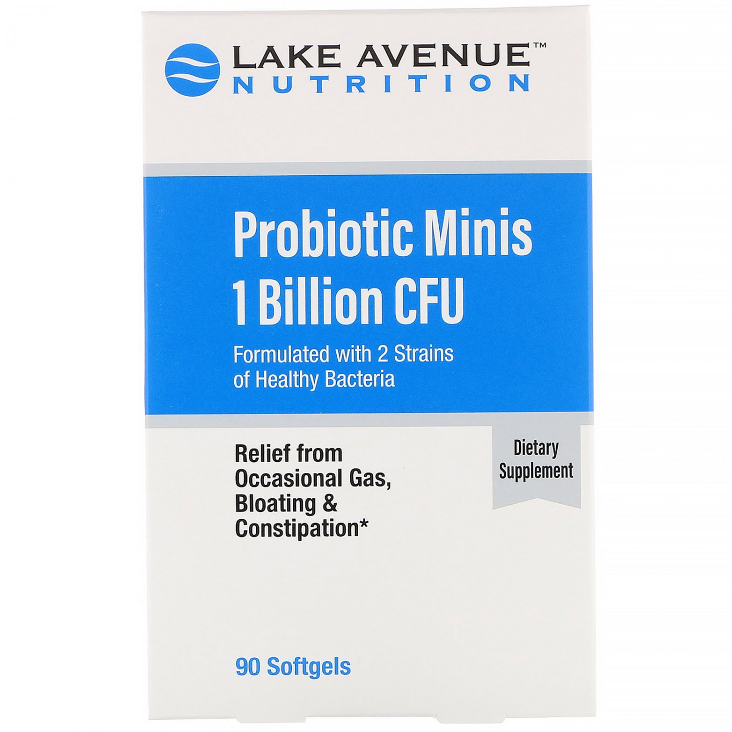 Lake Avenue Nutrition, Probiotic Minis, 2 Strains of Healthy Bacteria, 1 Billion CFU, 90 Mini Soft