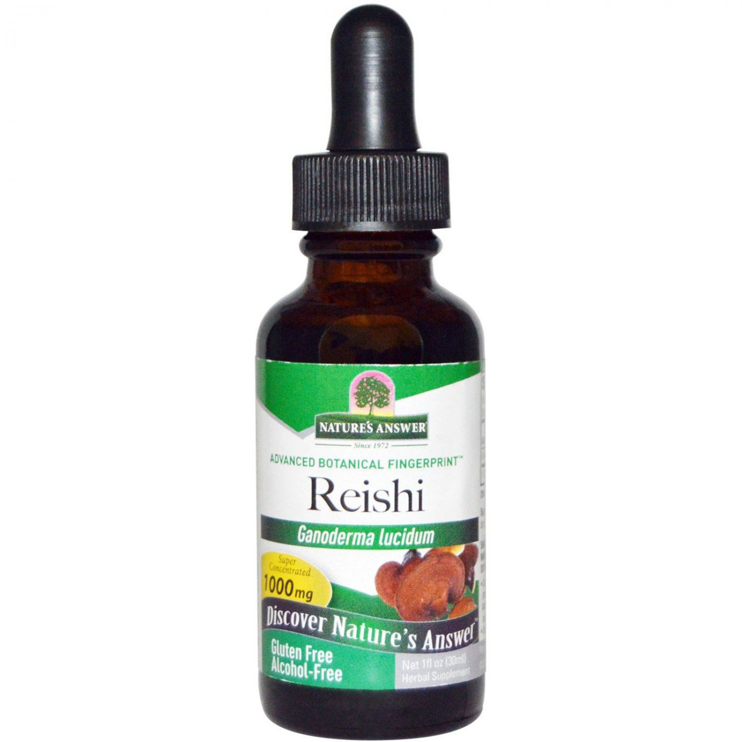 Nature's Answer, Reishi, Alcohol-Free, 1000 mg, 1 fl oz (30 ml)