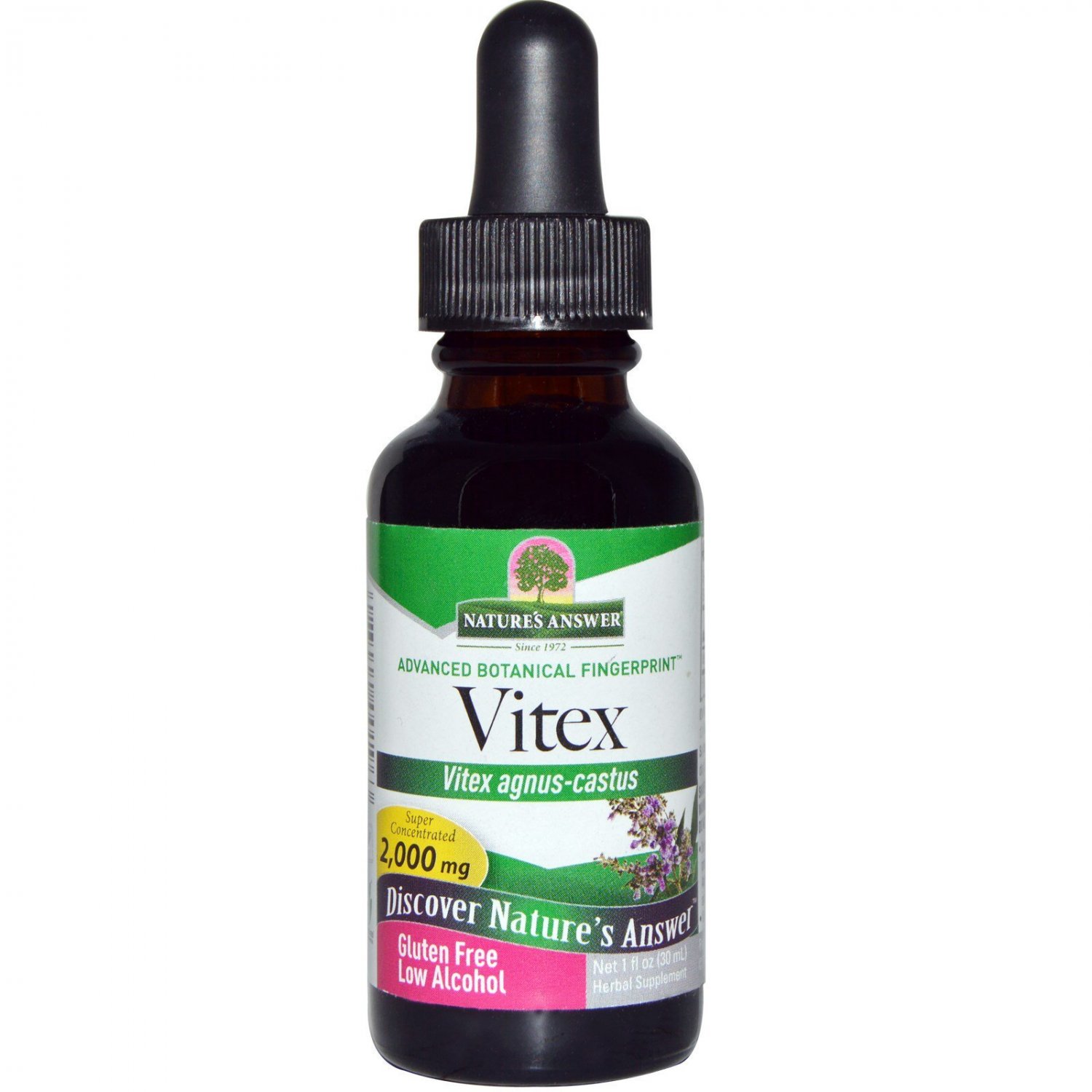 Nature's Answer, Vitex, Low Organic Alcohol, 2,000 mg, 1 fl oz (30 ml)