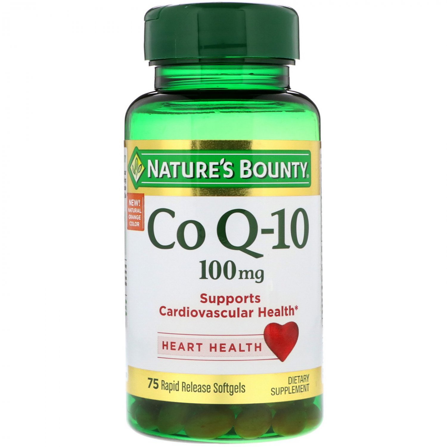Nature's Bounty, Co Q-10, 100 mg, 75 Rapid Release Softgels