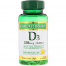 Nature's Bounty, D3, 250 mcg (10,000 IU), 72 Rapid Release Softgels