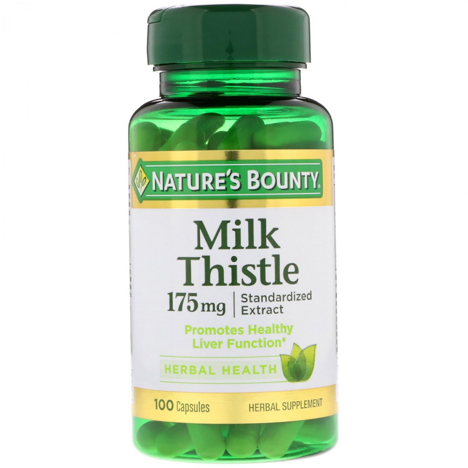 Nature's Bounty, Milk Thistle, 175 mg, 100 Capsules