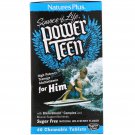 Nature's Plus,Power Teen, For Him, Sugar Free, Natural Wild Berry Flavor, 60 Chew Tab