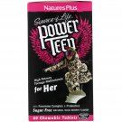 Nature's Plus, Power Teen, For Her, Sugar Free, Natural Wild Berry Flavor, 60 Chew Tab