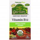Nature's Plus, Source of Life Garden, Certified Organic Vitamin B12, 60 Vegan Capsules