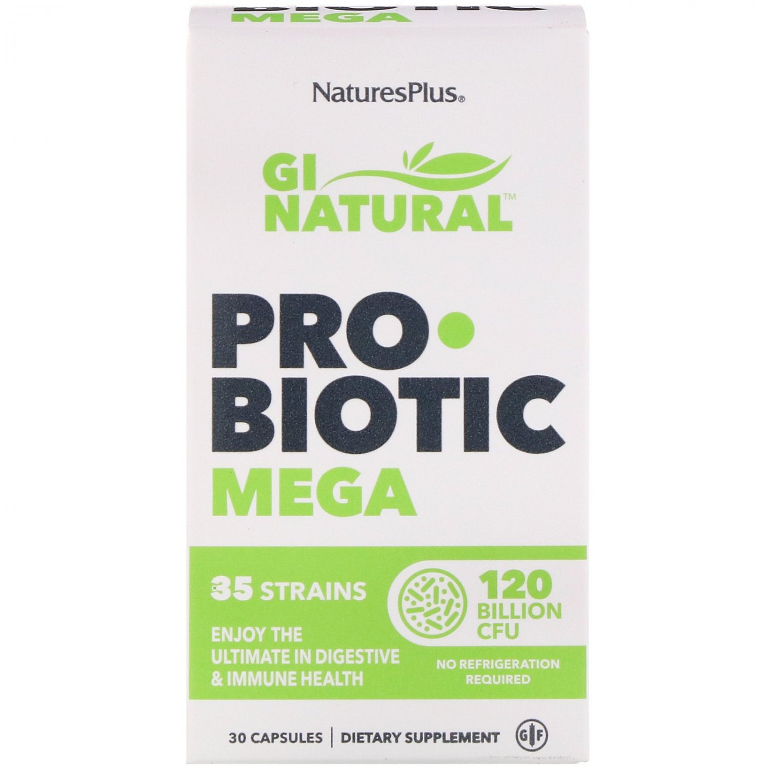 Nature's Plus, GI Natural Probiotic Mega, 120 Billion CFU, 30 Capsules