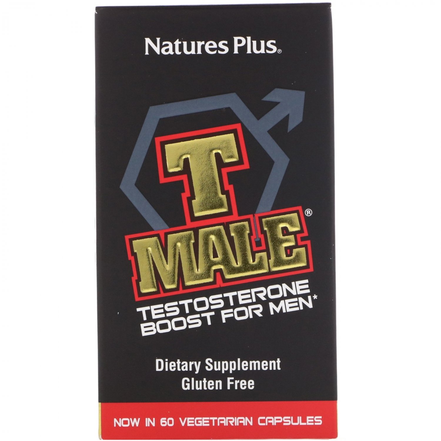Nature's Plus, T Male, Testosterone Boost For Men, 60 Vegetarian Capsules