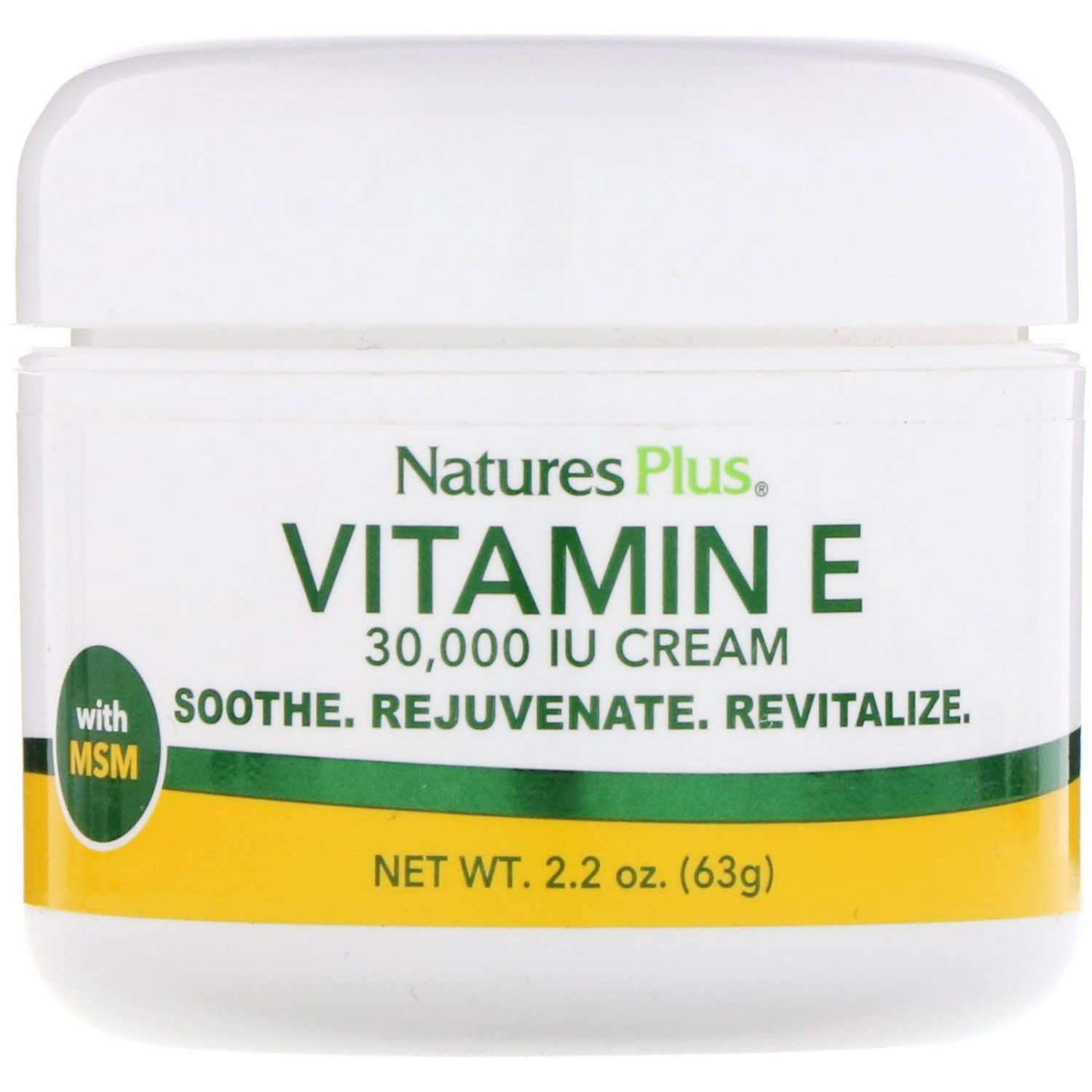Nature's Plus, Vitamin E Cream, 30,000 IU, 2.2 oz (63 g)