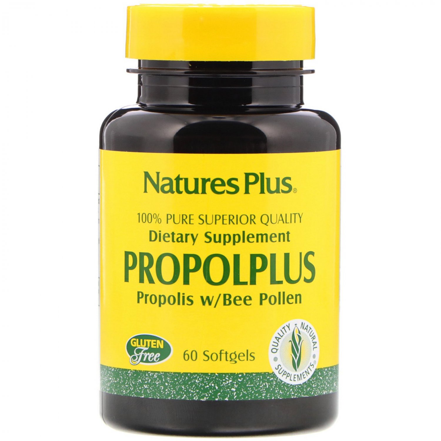 Nature's Plus, Propolplus, Propolis w/Bee Pollen, 60 Softgels