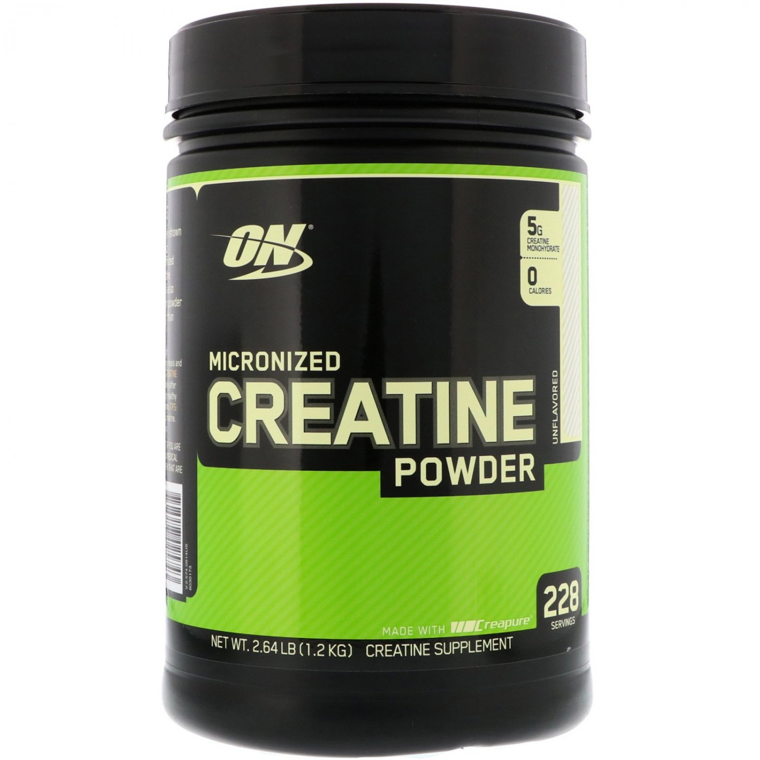 Optimum Nutrition, Micronized Creatine Powder, Unflavored, 2.64 lb (1.2 kg)